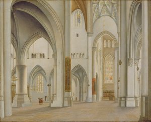 Het Interieur van Sint Bavo, Haarlem, 1628